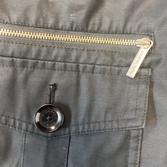 Michael Kors Belted Trench Style Rain Jacket with Removable Hood - Picture 8 of 11